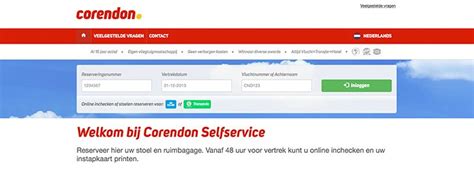 corendon online check in